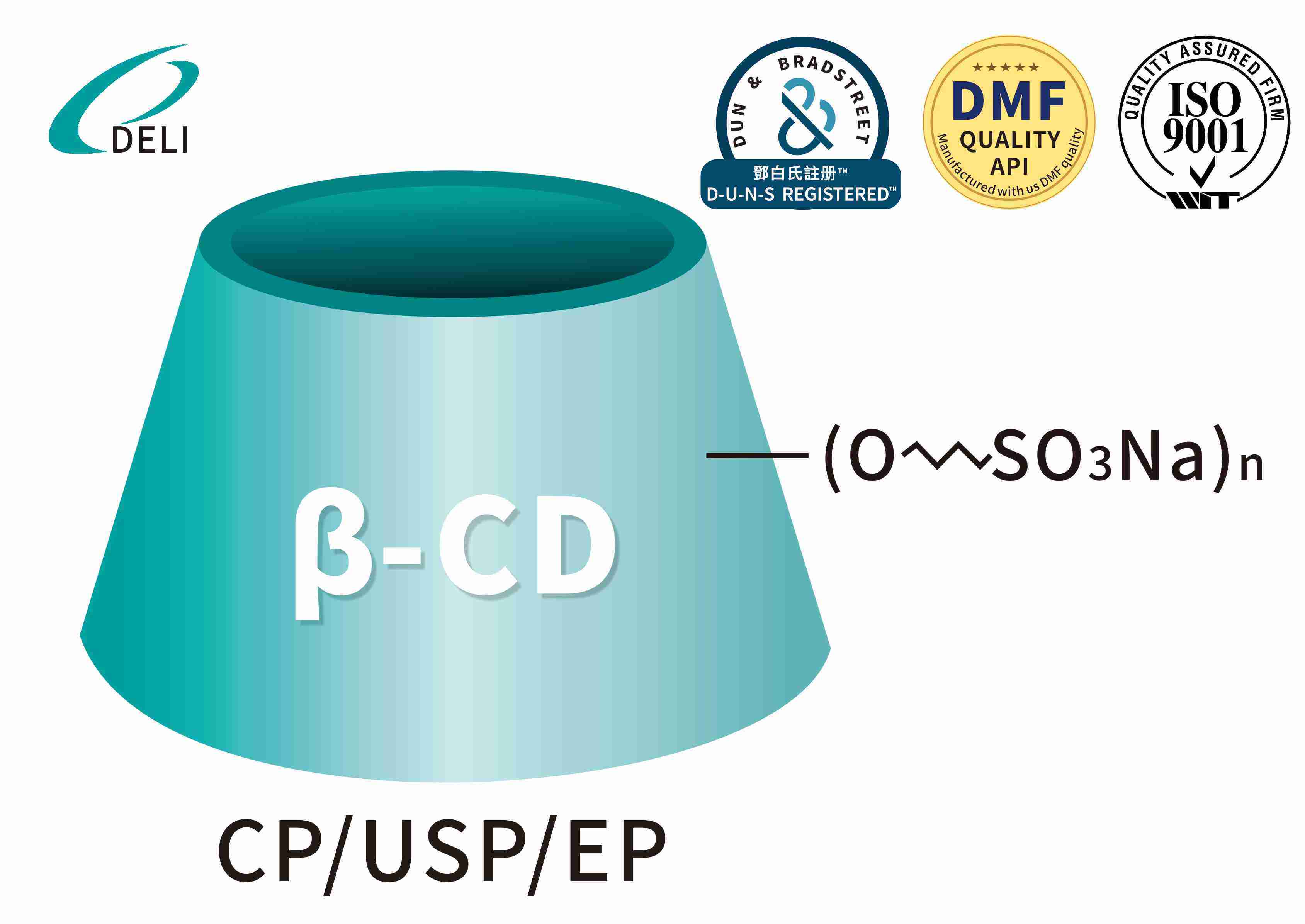 EP และ USP เกรด betadex sulfobutyl ether sodium sodium api excipient